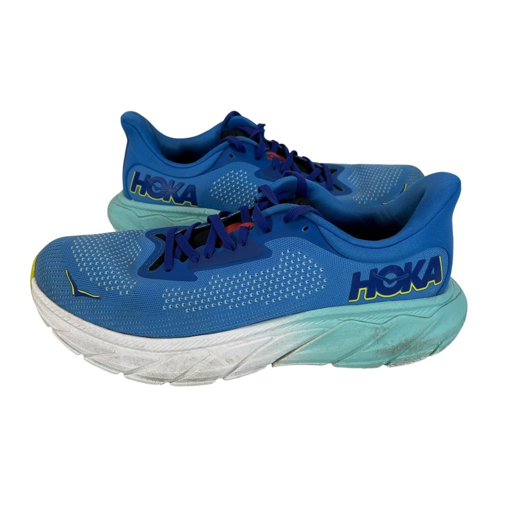 Hoka Arahi 7 Mens Blue Cyan Mesh Stability Running Shoes Sneakers Size 8